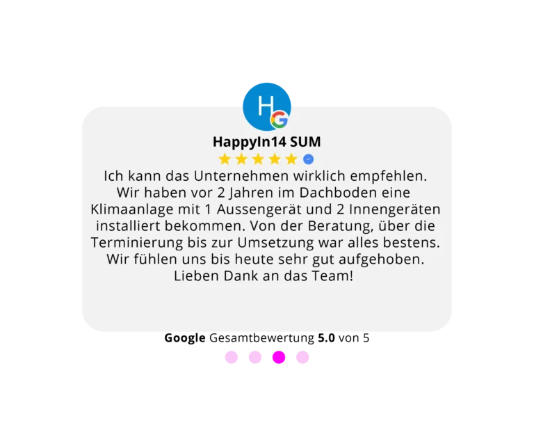 Bewertung Nummer 2 eines Kunden für Mobilansicht