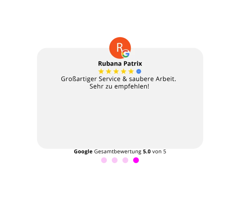 Bewertung Nummer 4 eines Kunden für Mobilansicht