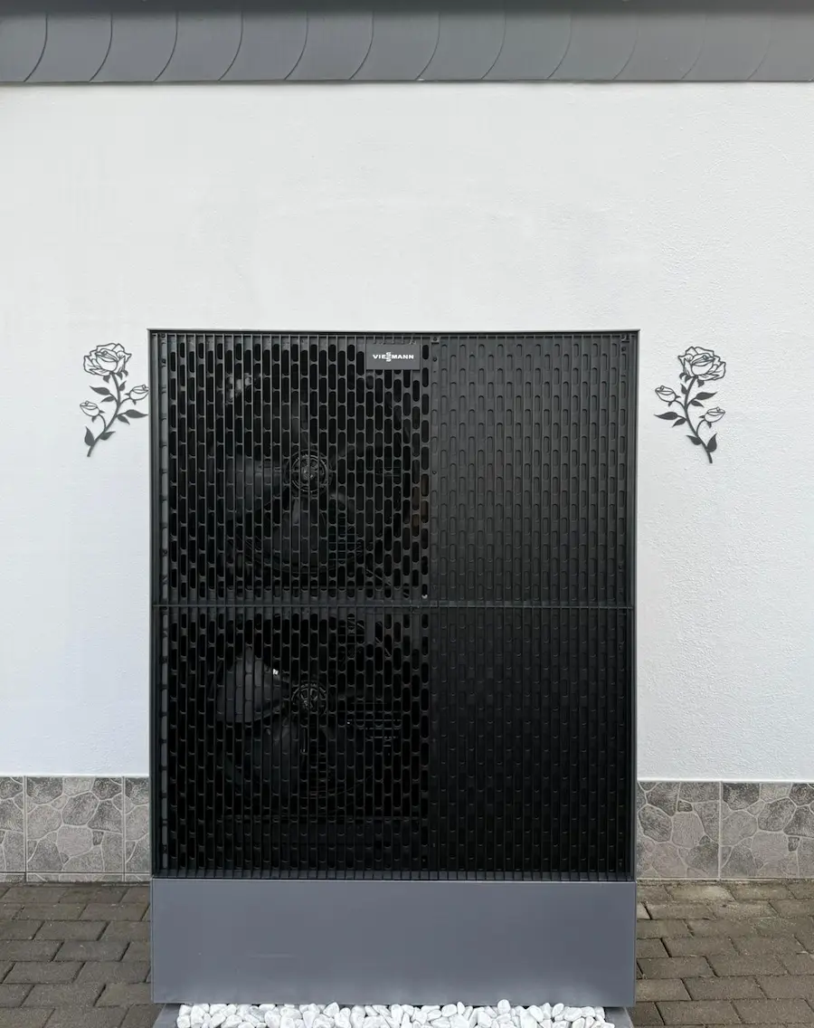 Installierte Viessmann Vitocal Wärmepumpe