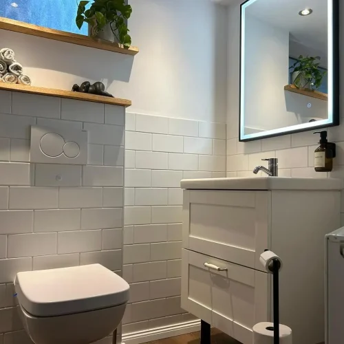Zeitloses Badezimmer im klassischen Design